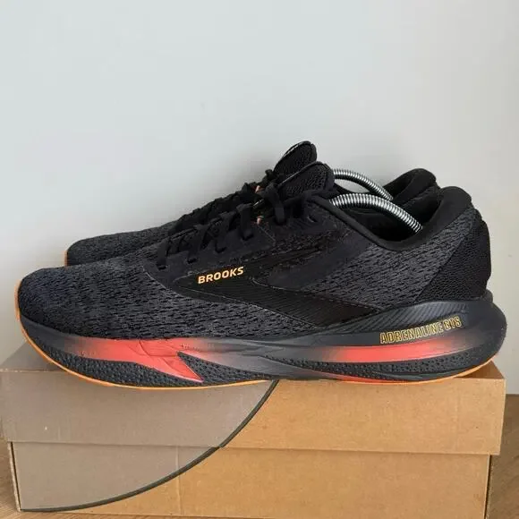 Brooks Adrenaline GTS 24 Black/Ebony/Burnt Sienna Men Running Sneakers- SZ 13 - Picture 4 of 13